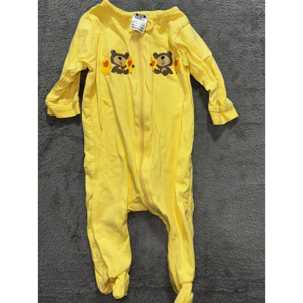 Baby Boy Tan Sleepers Bodysuits Lot 7 Pieces 0-3M, photo 19 of 21