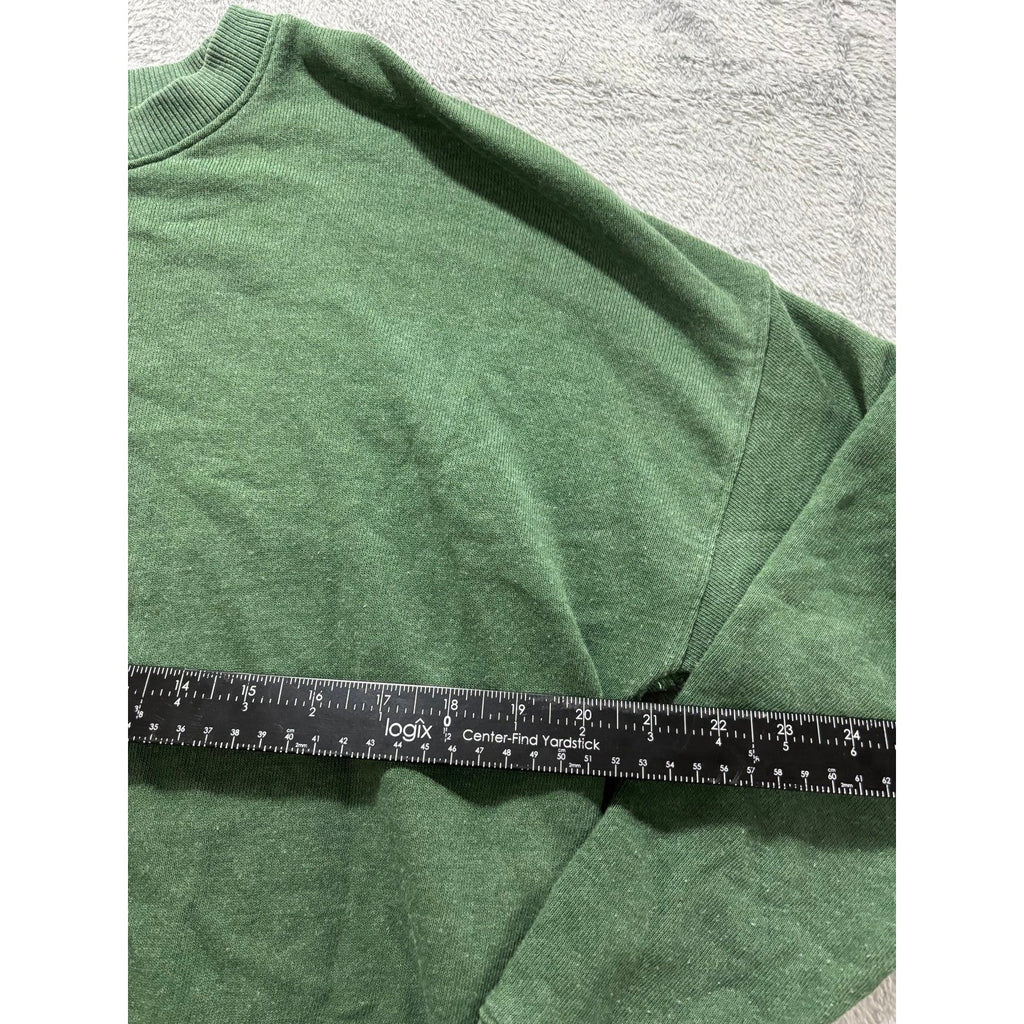 Time and Tru Womens M Green Crewneck Sweatshirt Casual Cozy Pullover