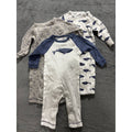 Touched by Nature Baby Boy Coveralls Lot 3 Pcs 0-3M