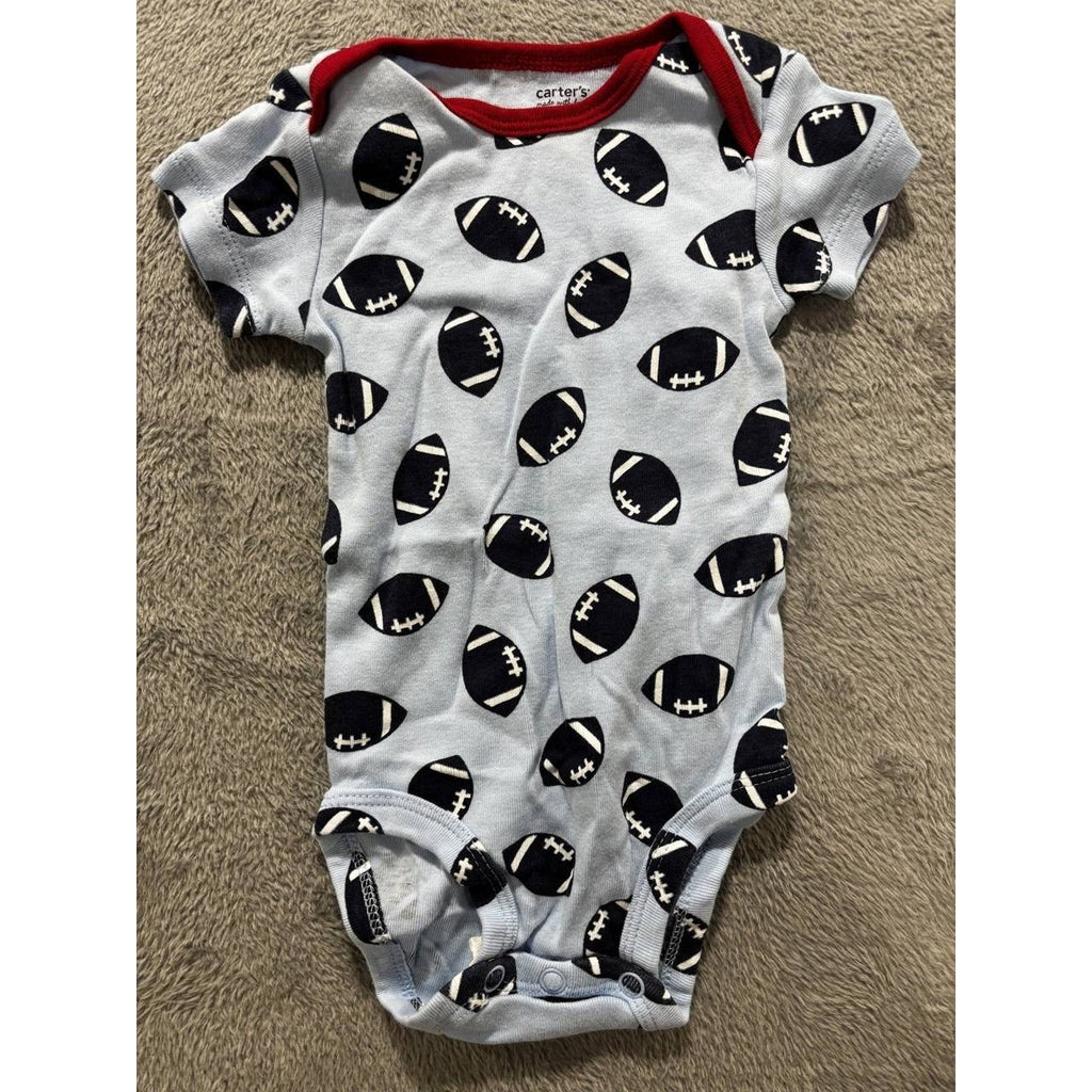 Carter's Baby Boy Blue Bodysuits Shorts Lot 4 Pcs 3M, photo 2 of 14