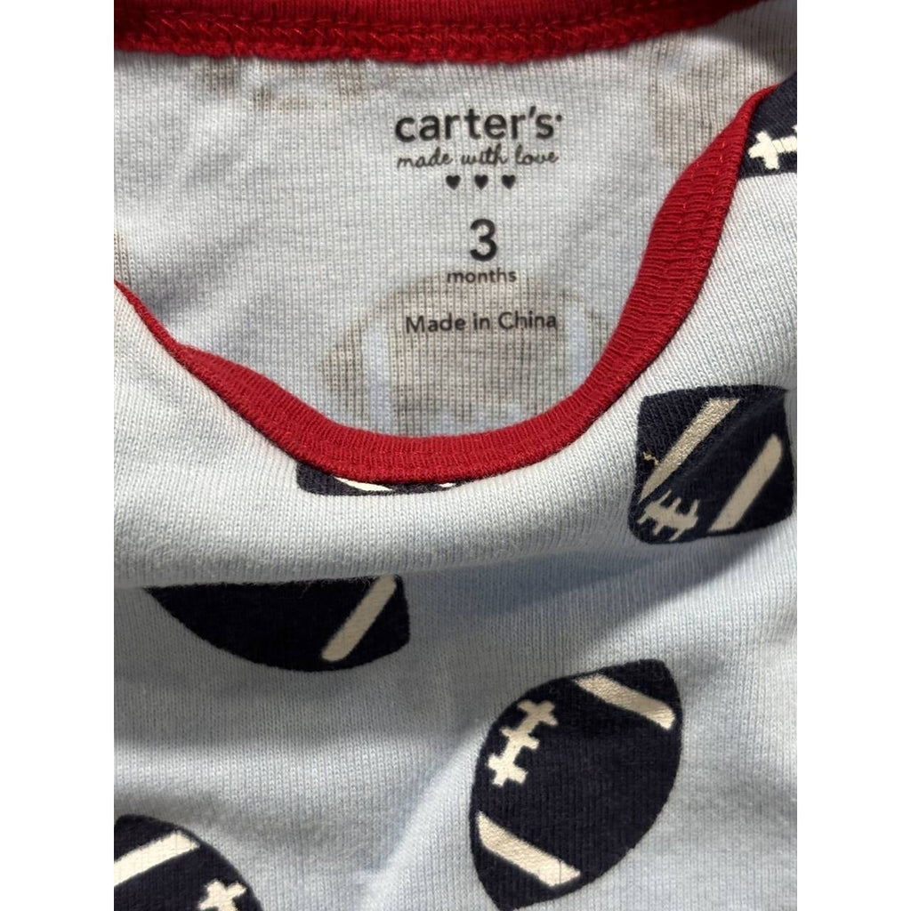 Carter's Baby Boy Blue Bodysuits Shorts Lot 4 Pcs 3M, photo 3 of 14
