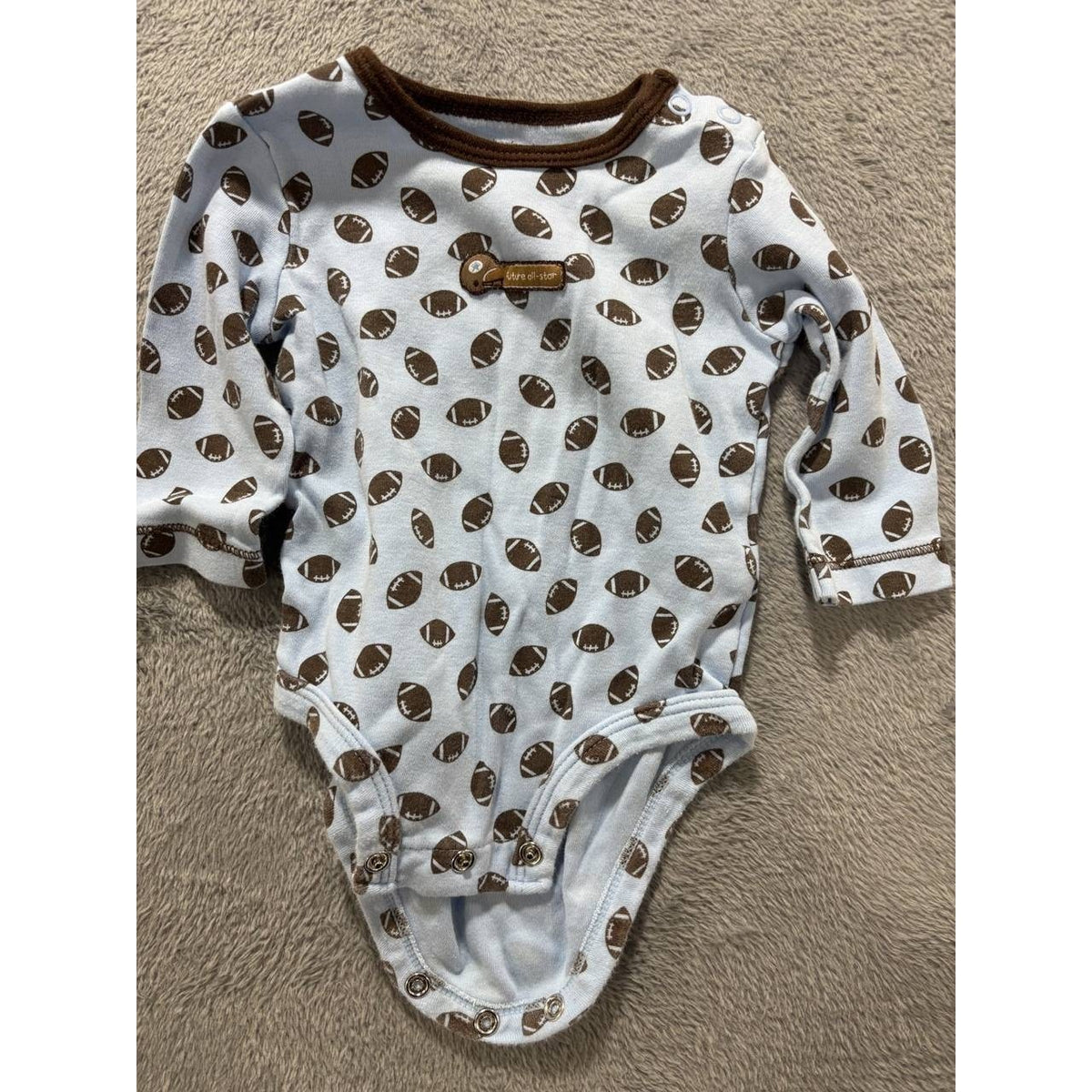 Carter's Baby Boy Blue Bodysuits Shorts Lot 4 Pcs 3M, photo 8 of 14