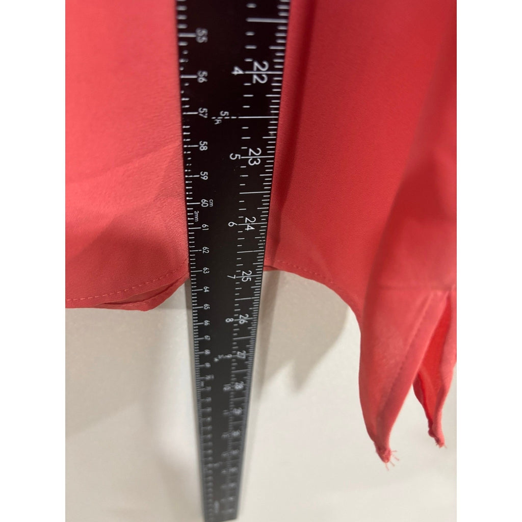 LOFT Outlet Coral Blouse Ruffle Sleeve Feminine Chic Top Small Coquette Office