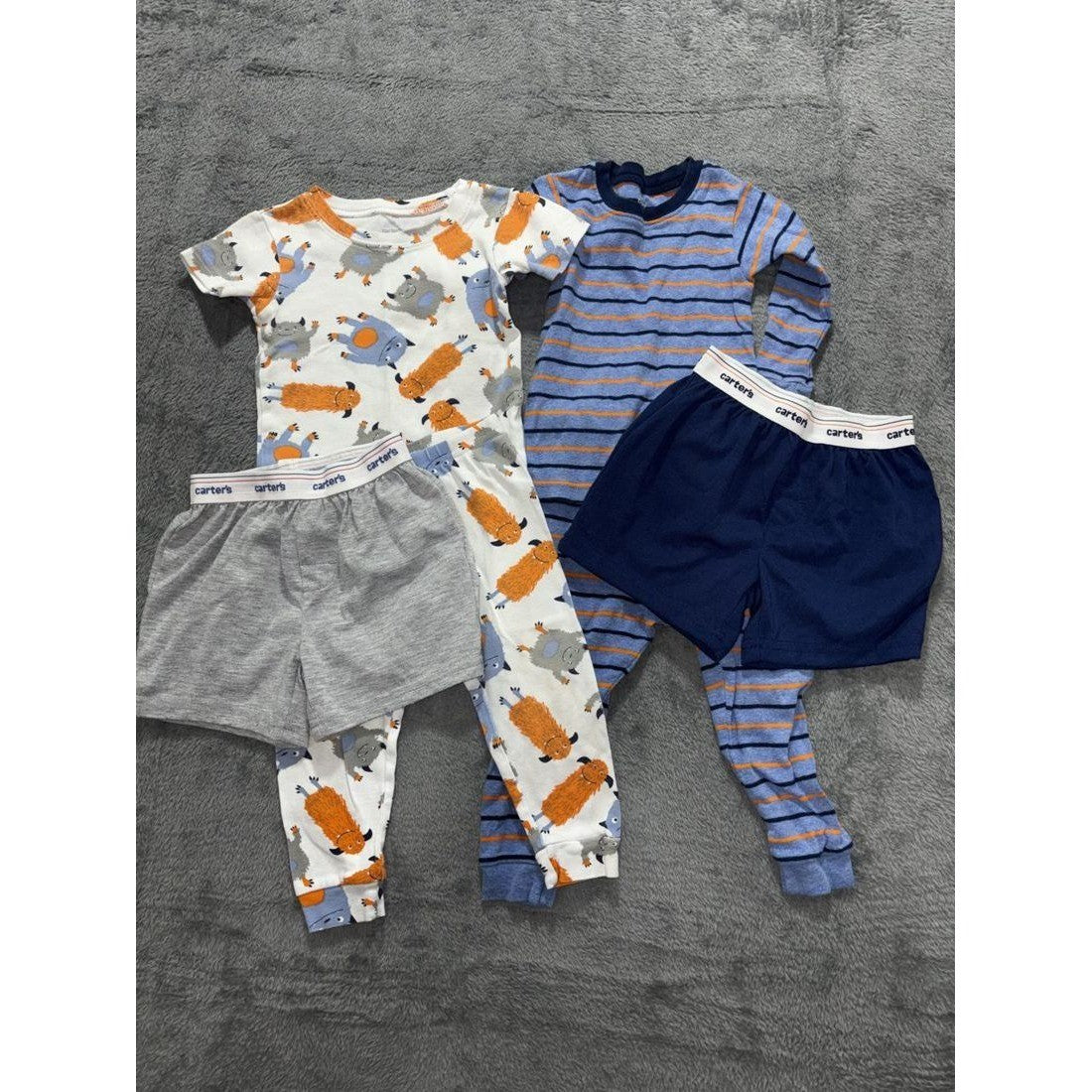 Carter's Baby Boy Pajama & Shorts Lot 6 Pieces 18M