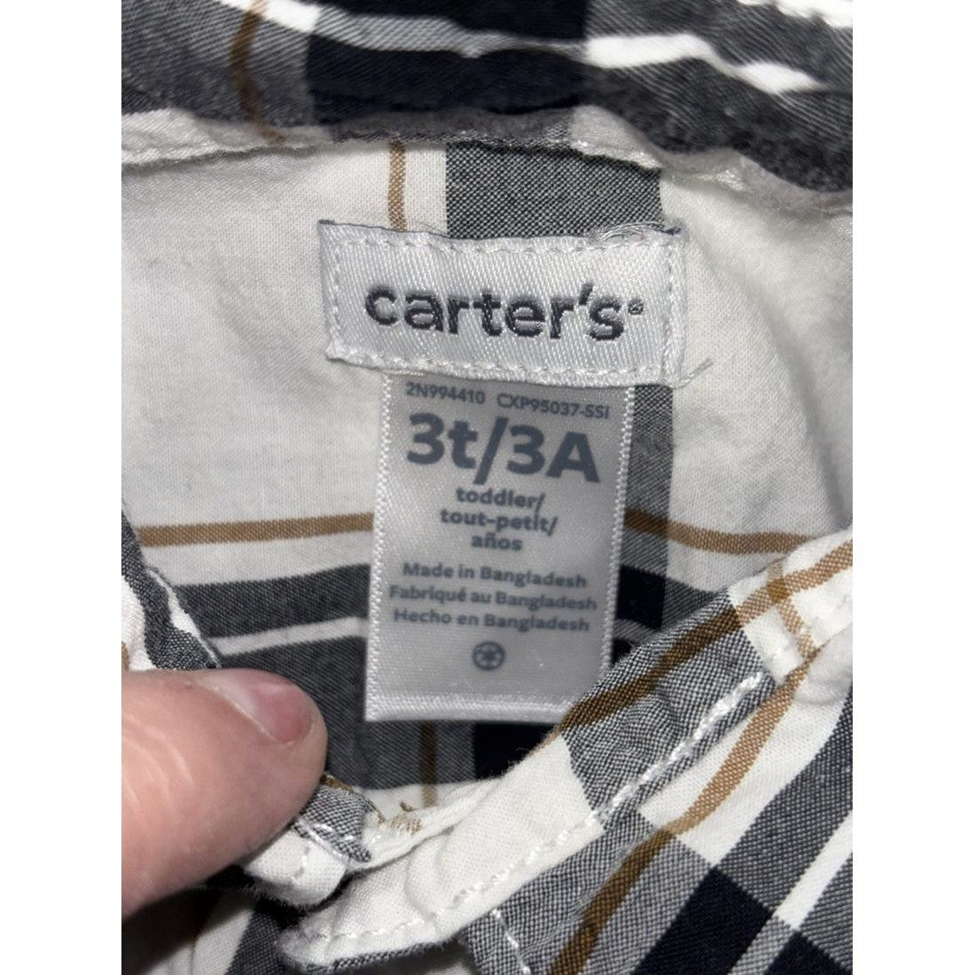 Toddler Boy Plaid Shirts & Hoodie Lot 3 Pieces 3T, photo 9 of 15