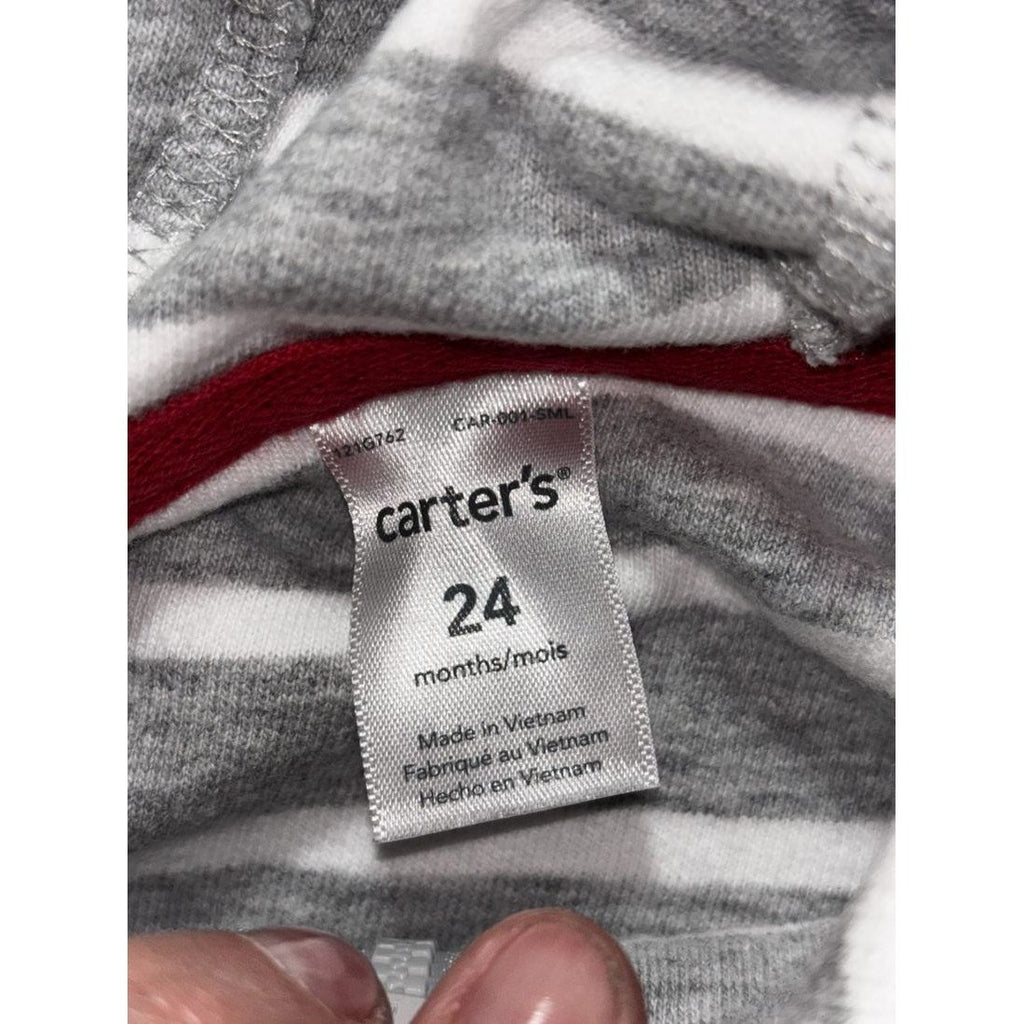 Carter's Baby Gray Hoodie Bodysuit Lot 4 Pieces 24M, photo 4 of 19