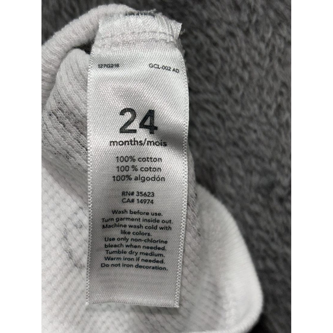 Carter's Baby Gray Hoodie Bodysuit Lot 4 Pieces 24M, photo 11 of 19