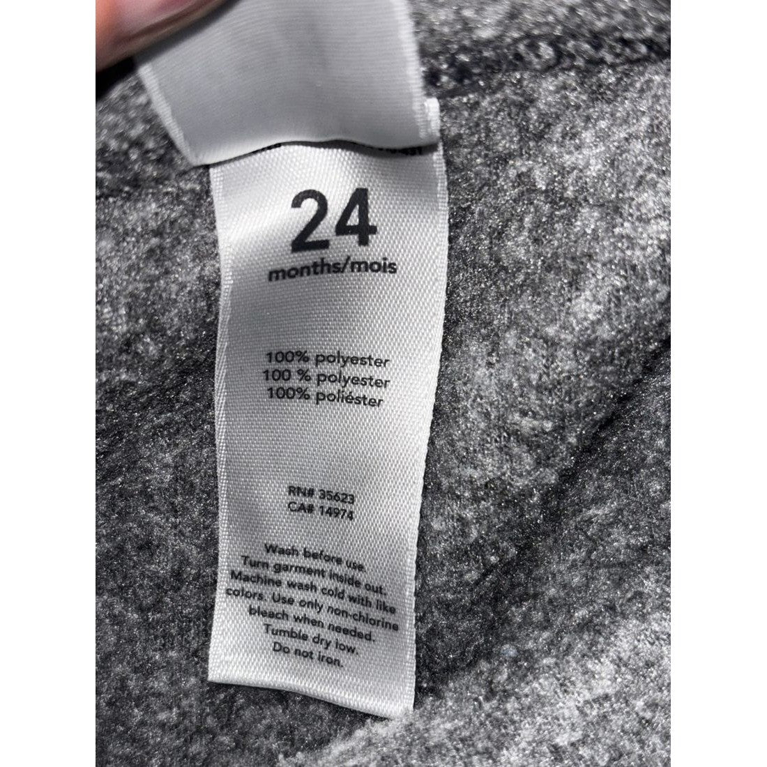 Carter's Baby Gray Hoodie Bodysuit Lot 4 Pieces 24M, photo 19 of 19