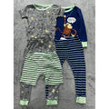 Carter's Toddler Boy Gray Pajama Lot 5 Pieces 4T