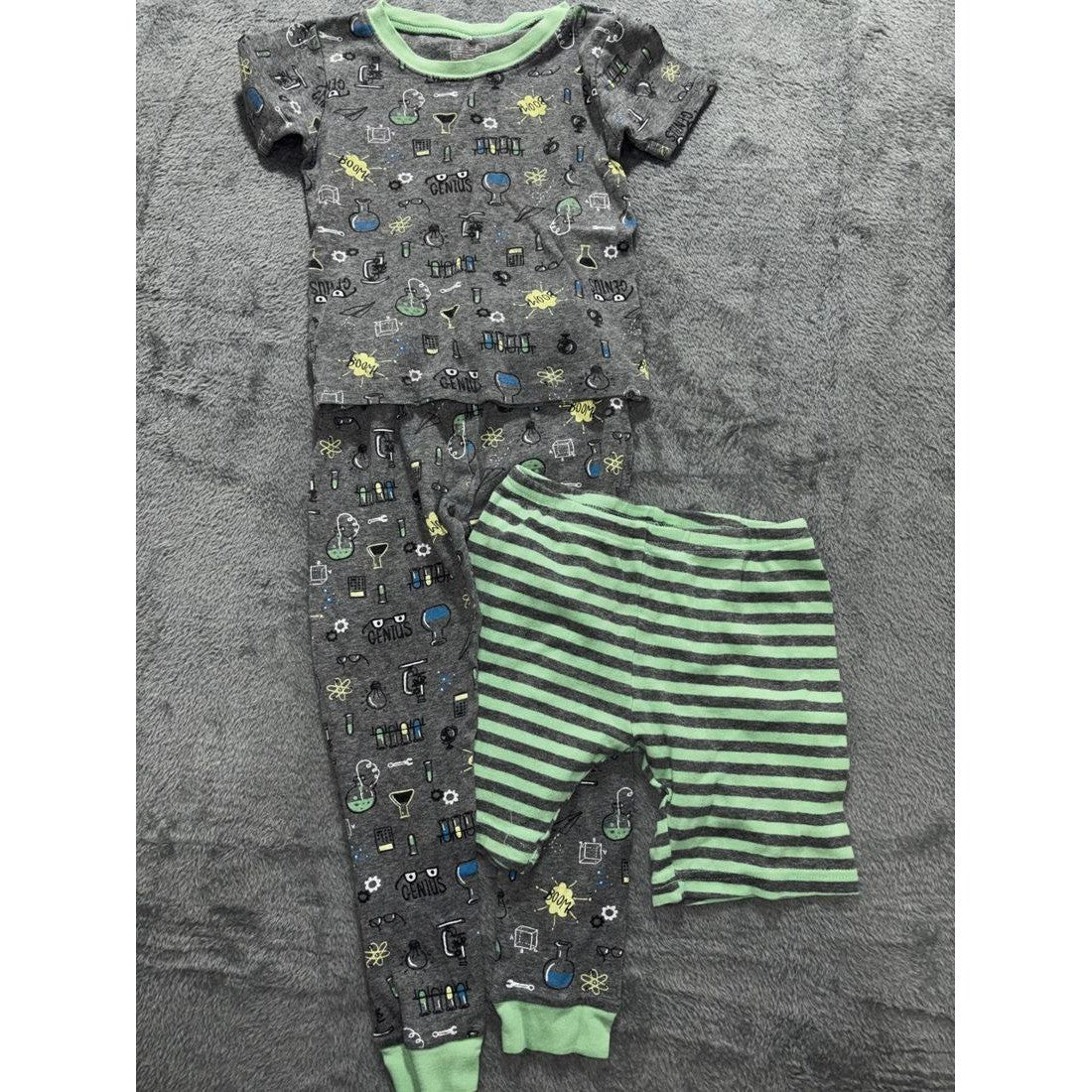 Carter's Toddler Boy Gray Pajama Lot 5 Pieces 4T, photo 8 of 13