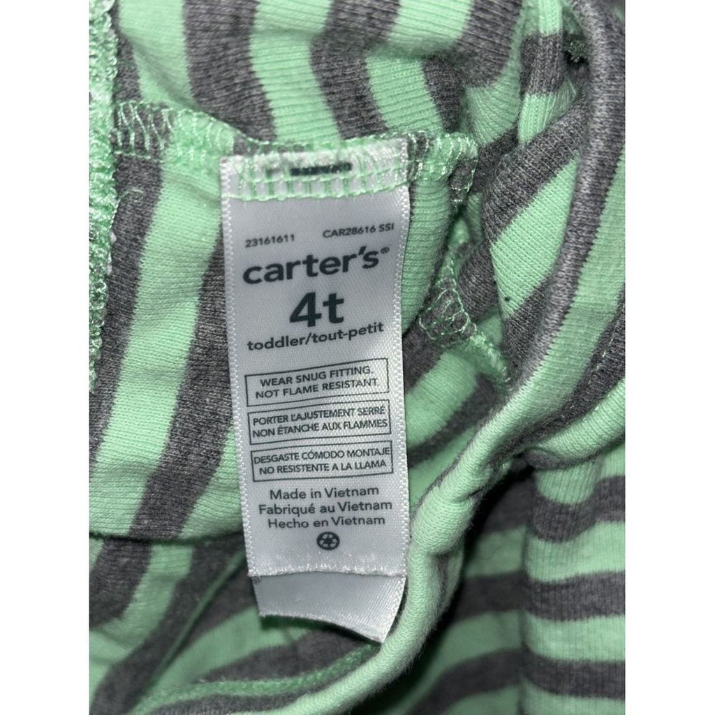 Carter's Toddler Boy Gray Pajama Lot 5 Pieces 4T, photo 12 of 13