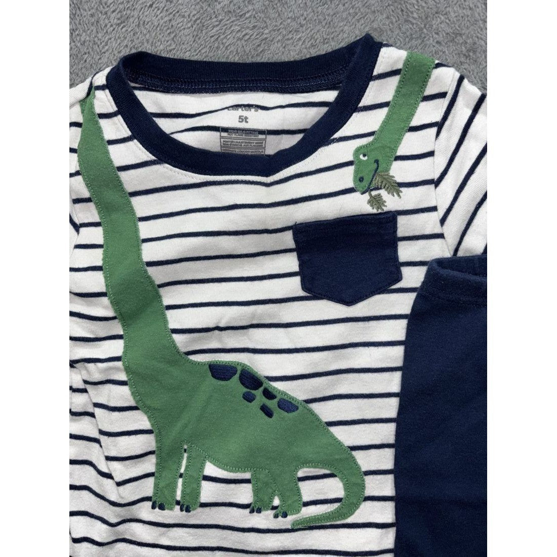 Carter's Toddler Boy Navy Pajama Lot 5 Pieces 5T, photo 3 of 16