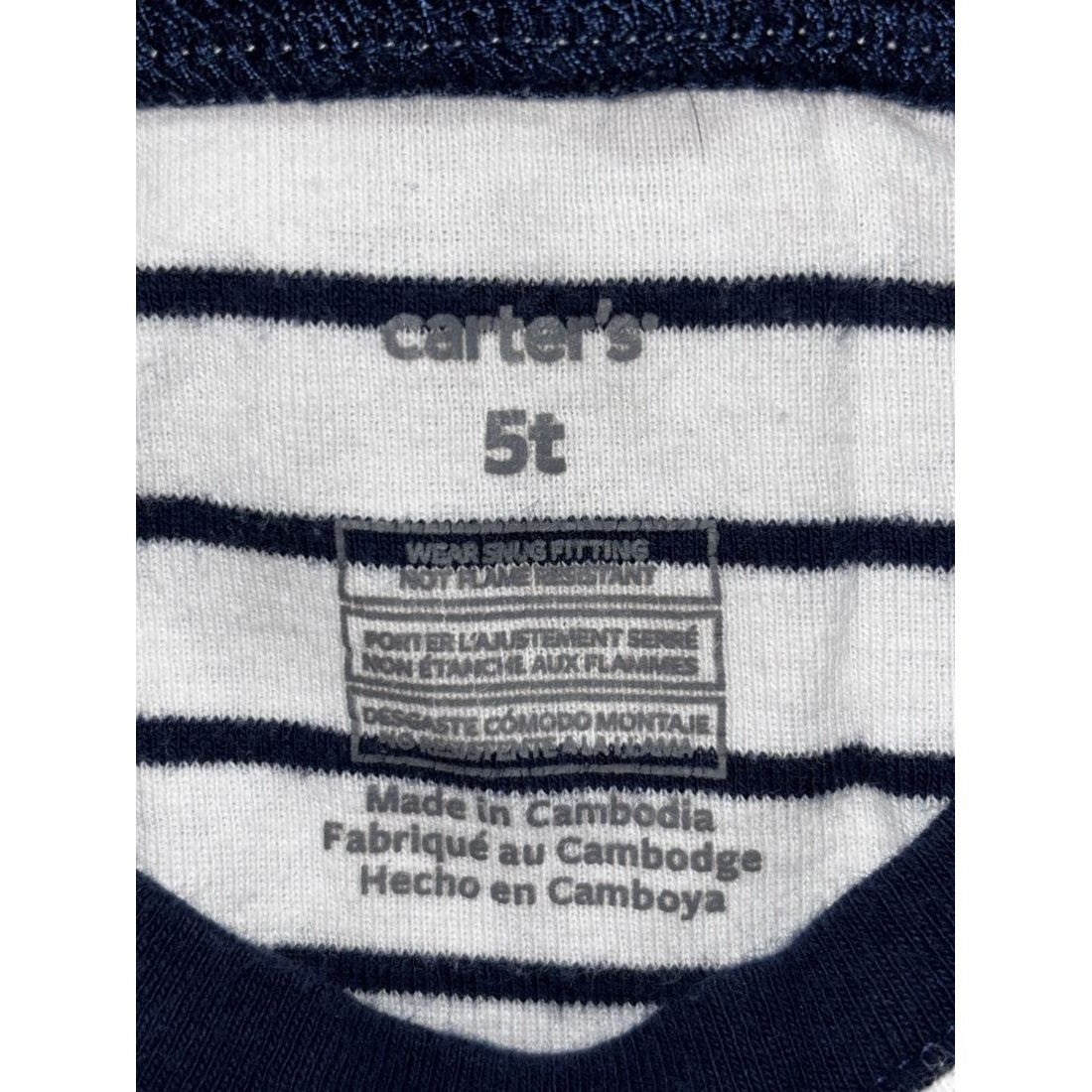Carter's Toddler Boy Navy Pajama Lot 5 Pieces 5T, photo 4 of 16