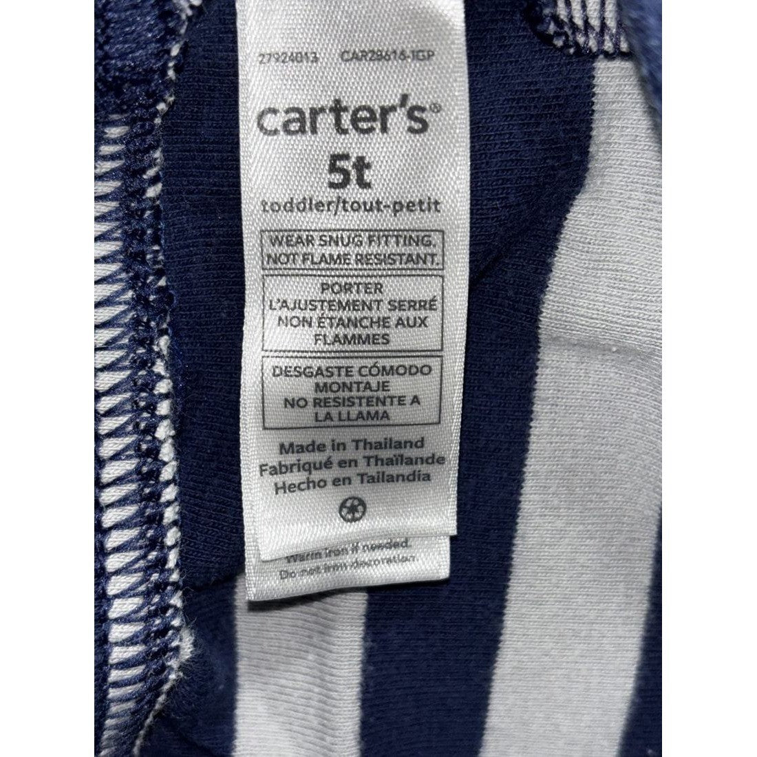 Carter's Toddler Boy Navy Pajama Lot 5 Pieces 5T, photo 9 of 16