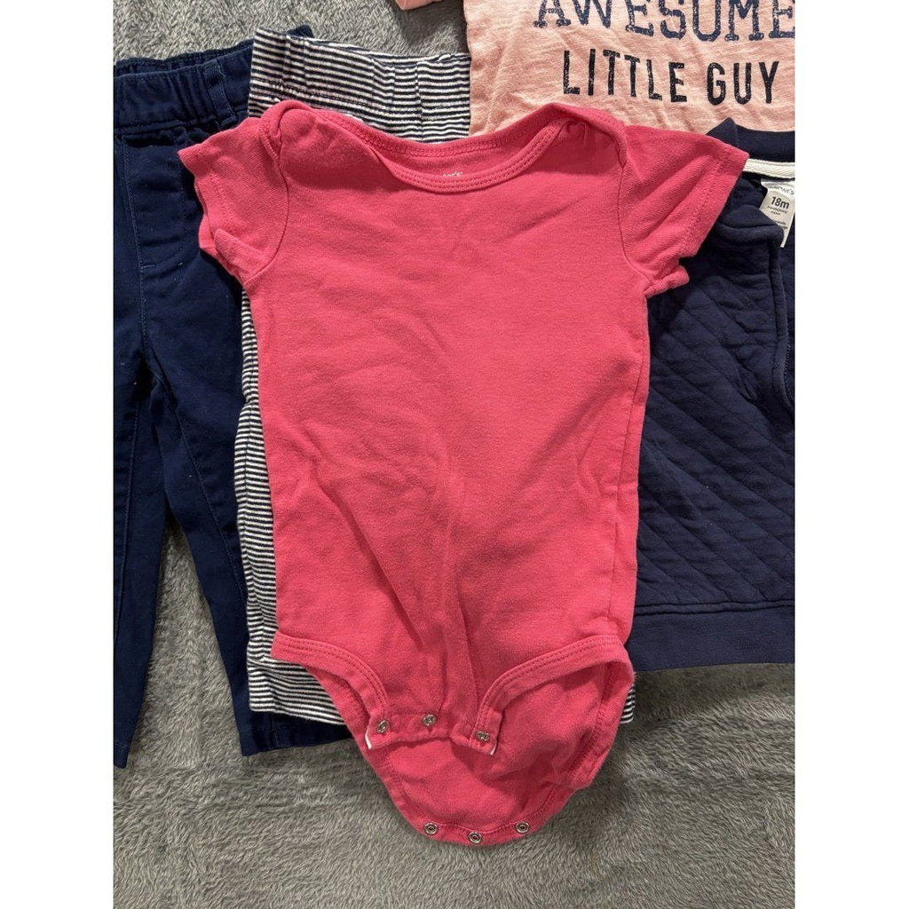 Carter's Baby Boy Navy Hoodie Outfit Lot 6 Pcs 18M, photo 4 of 13