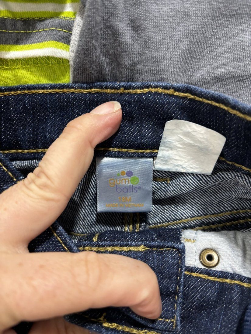 Baby Boy Lime Polo & Denim Shorts Lot 4 Pieces 18M, photo 3 of 9