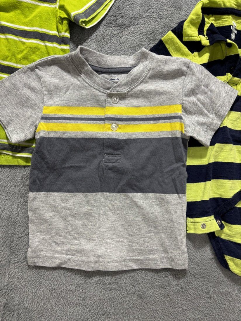 Baby Boy Lime Polo & Denim Shorts Lot 4 Pieces 18M, photo 4 of 9