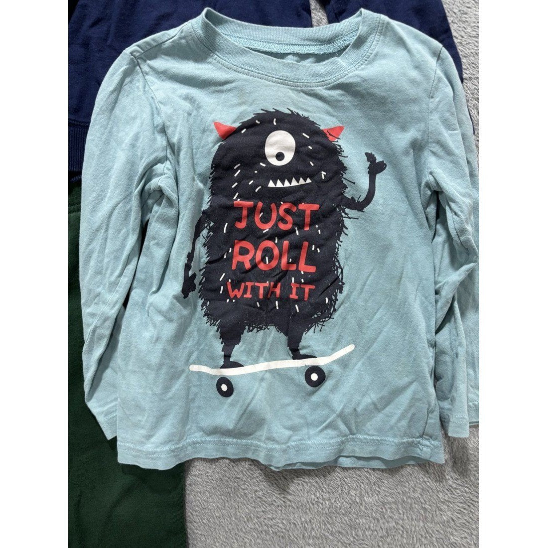 Toddler Boy Monster Hoodie & Shirts Lot 5 Pieces 4T, photo 6 of 11