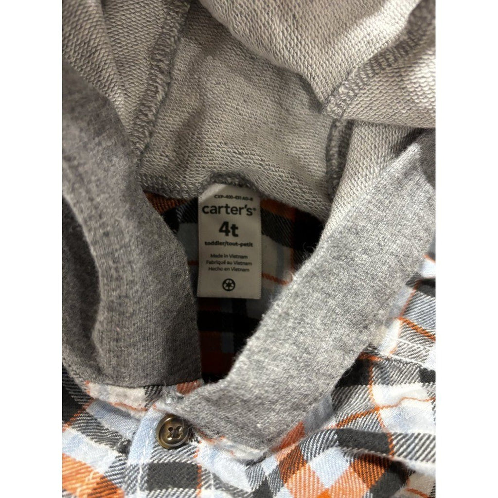Toddler Boy Plaid Flannel Shirts Lot 5 Pieces 4T, photo 3 of 11