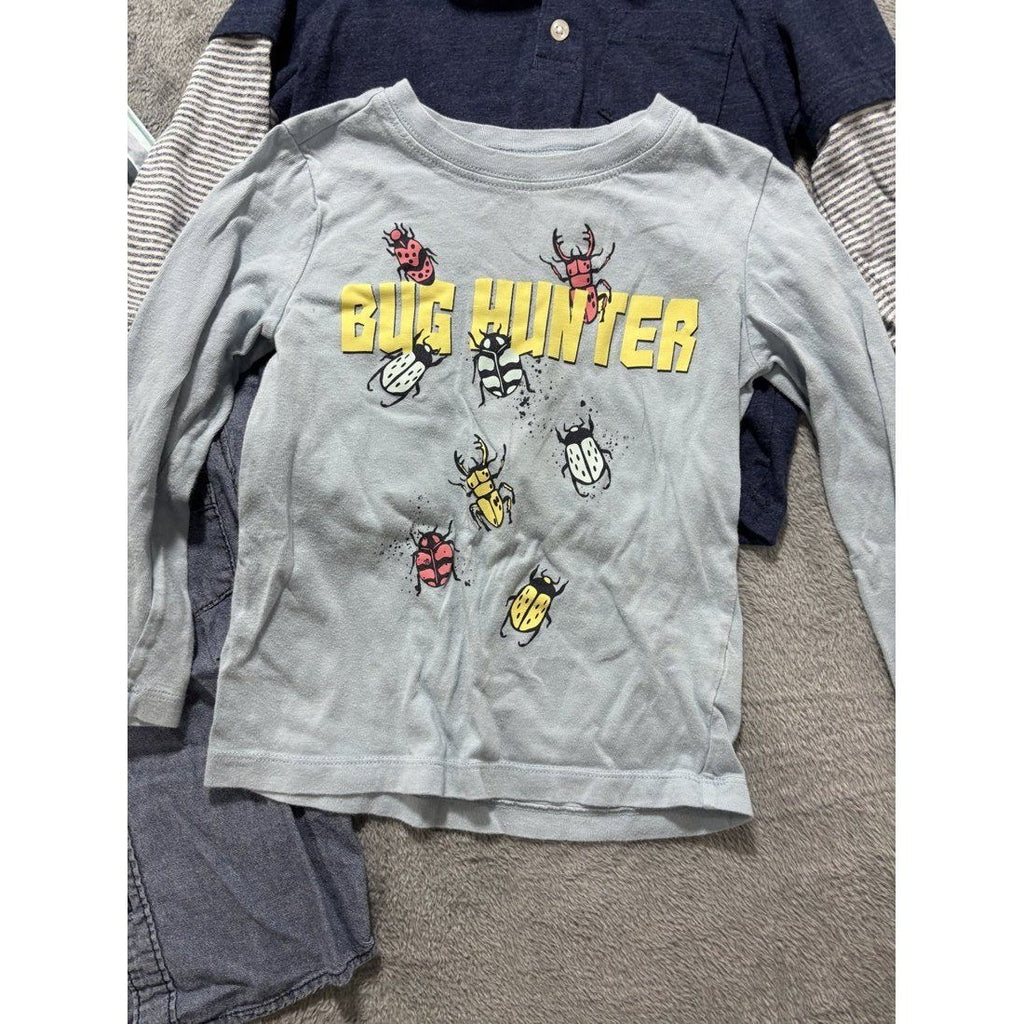 Toddler Boy Plaid Flannel Shirts Lot 5 Pieces 4T, photo 4 of 11