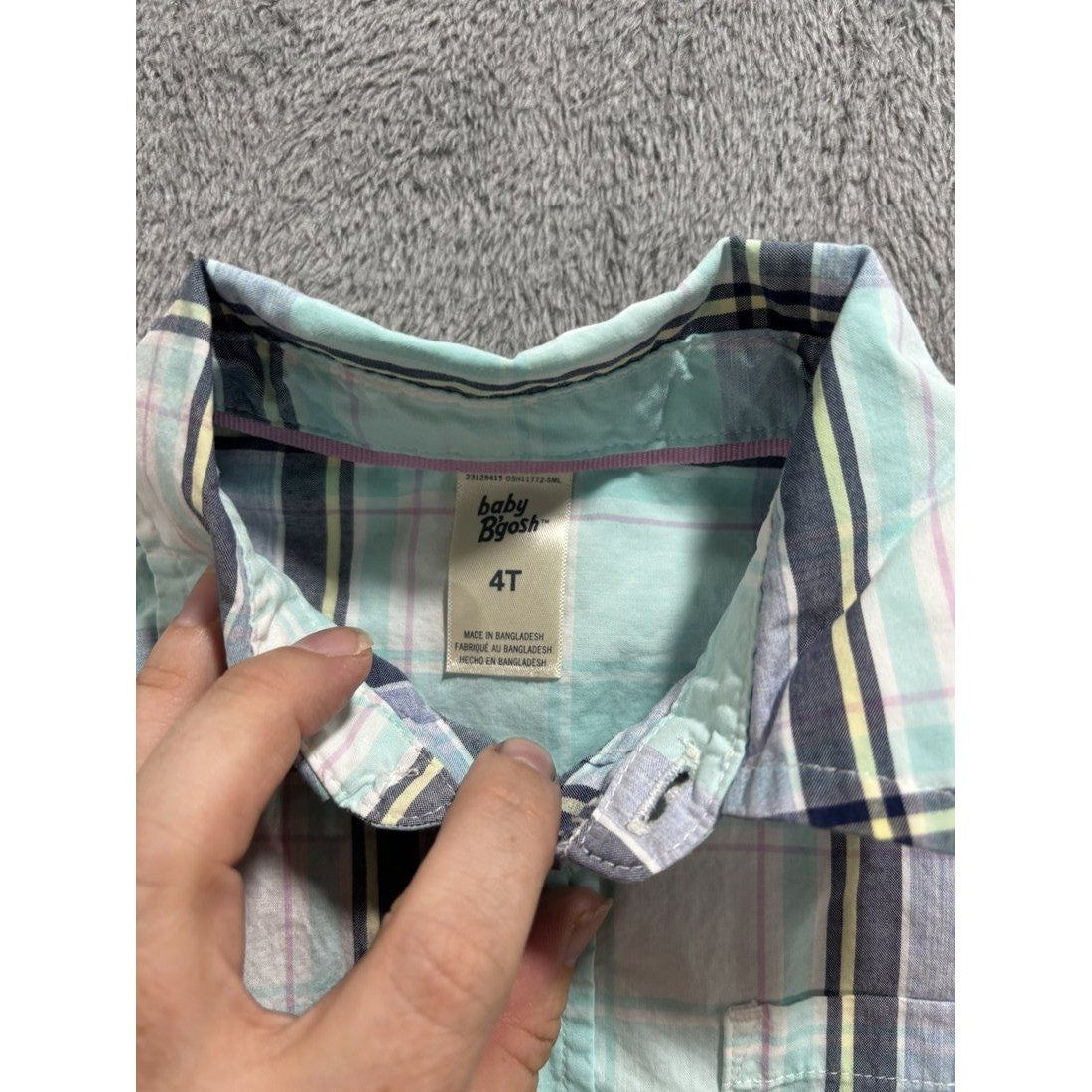Toddler Boy Plaid Flannel Shirts Lot 5 Pieces 4T, photo 11 of 11