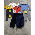 Baby Boy Bodysuits Tee & Pants Lot 8 Pieces 18M