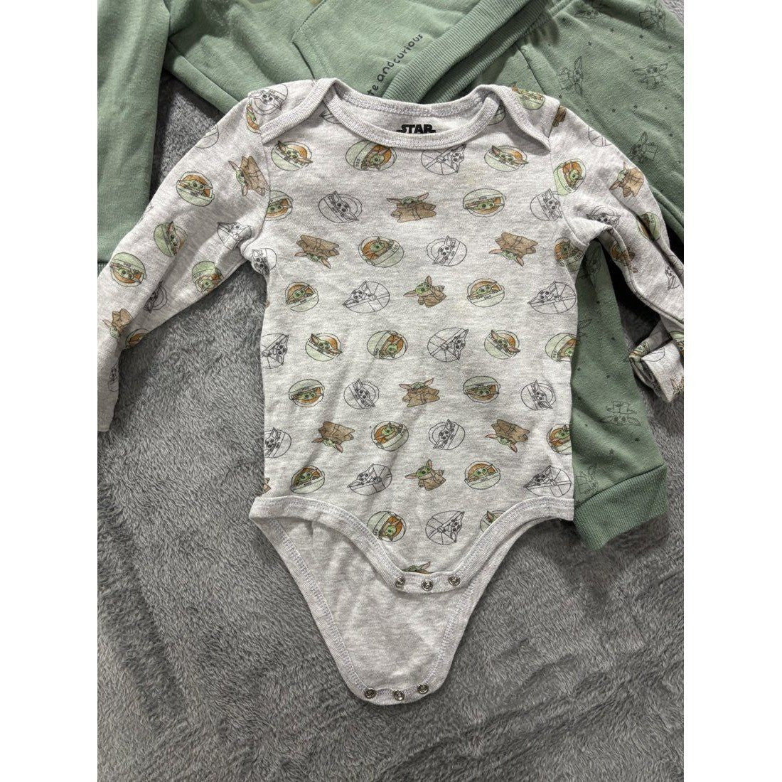 Baby Boy Sage Green Hoodie Outfit Lot 6 Pieces 18M, photo 8 of 14