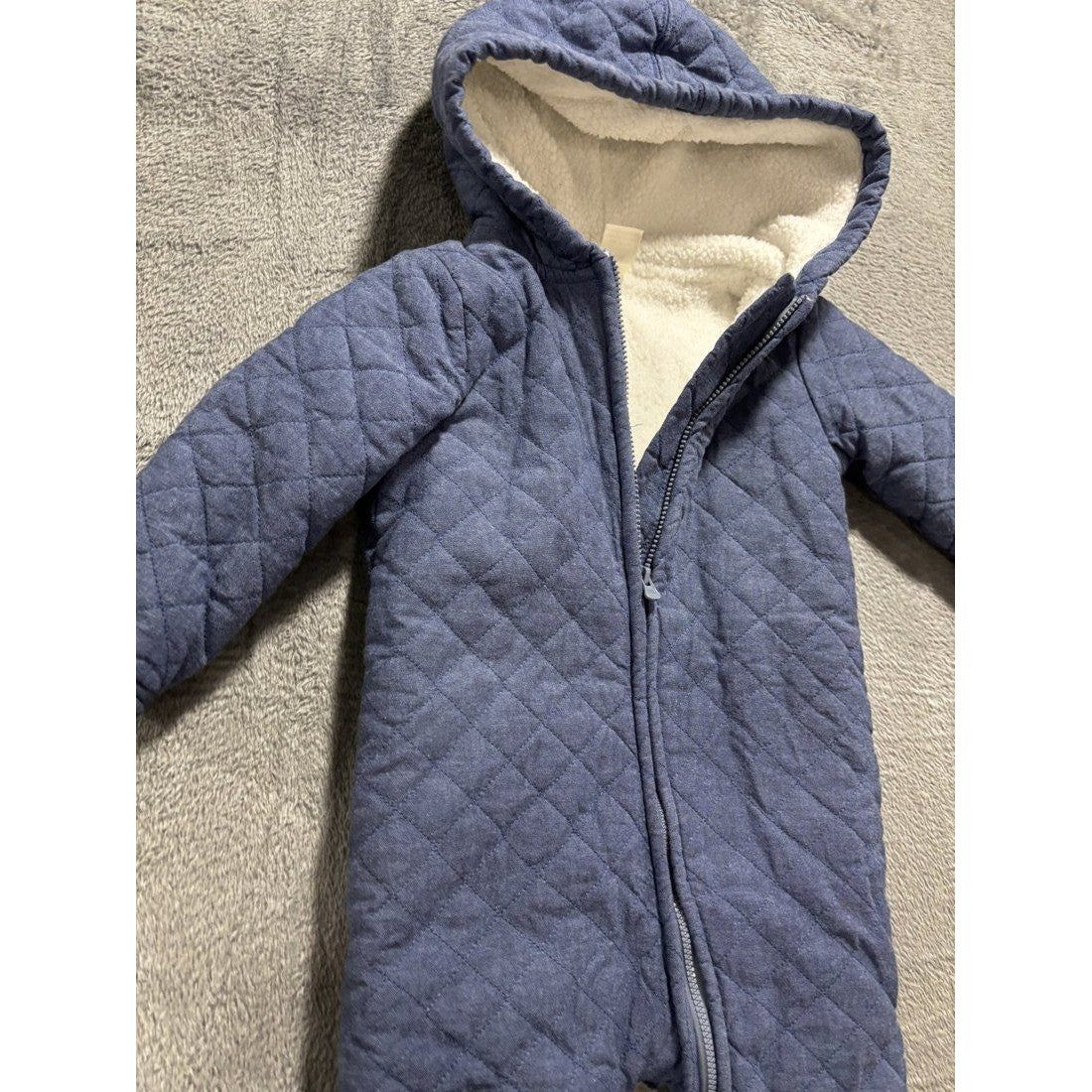 OshKosh B'gosh Baby Boy Blue Quilted Bunting 18M, photo 2 of 4