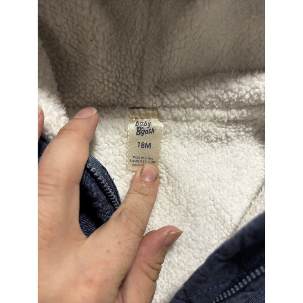 OshKosh B'gosh Baby Boy Blue Quilted Bunting 18M, photo 4 of 4