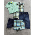Carter's Baby Boy Mint Polo & Shorts Lot 5 Pcs 18M