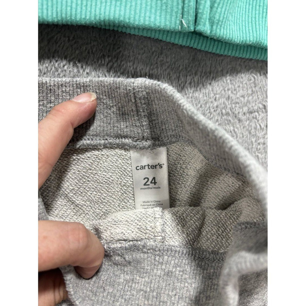 Carter's Baby Boy Teal Hoodie Outfit Lot 5 Pcs 24M, photo 10 of 12