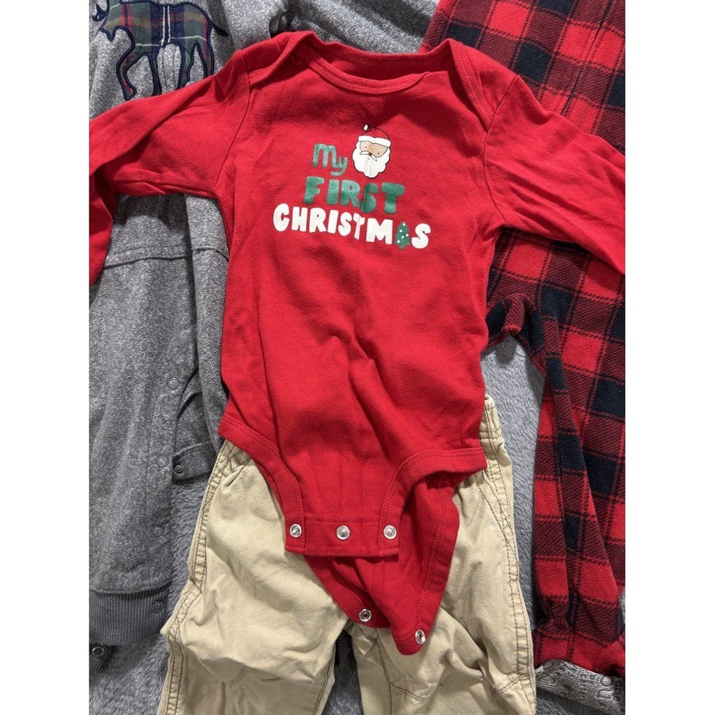 Carter's Baby Boy Christmas Outfit Lot 4 Pieces 18M, photo 2 of 9