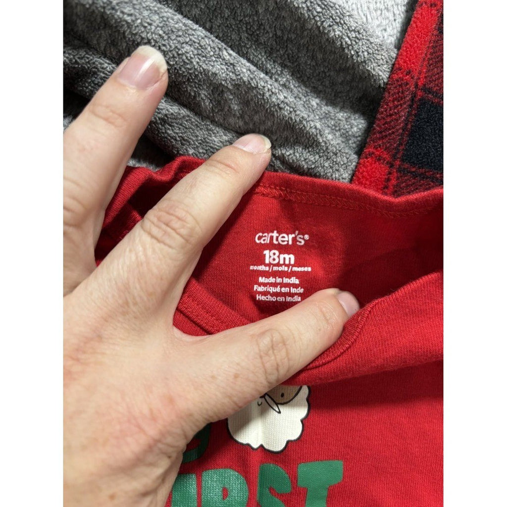 Carter's Baby Boy Christmas Outfit Lot 4 Pieces 18M, photo 3 of 9