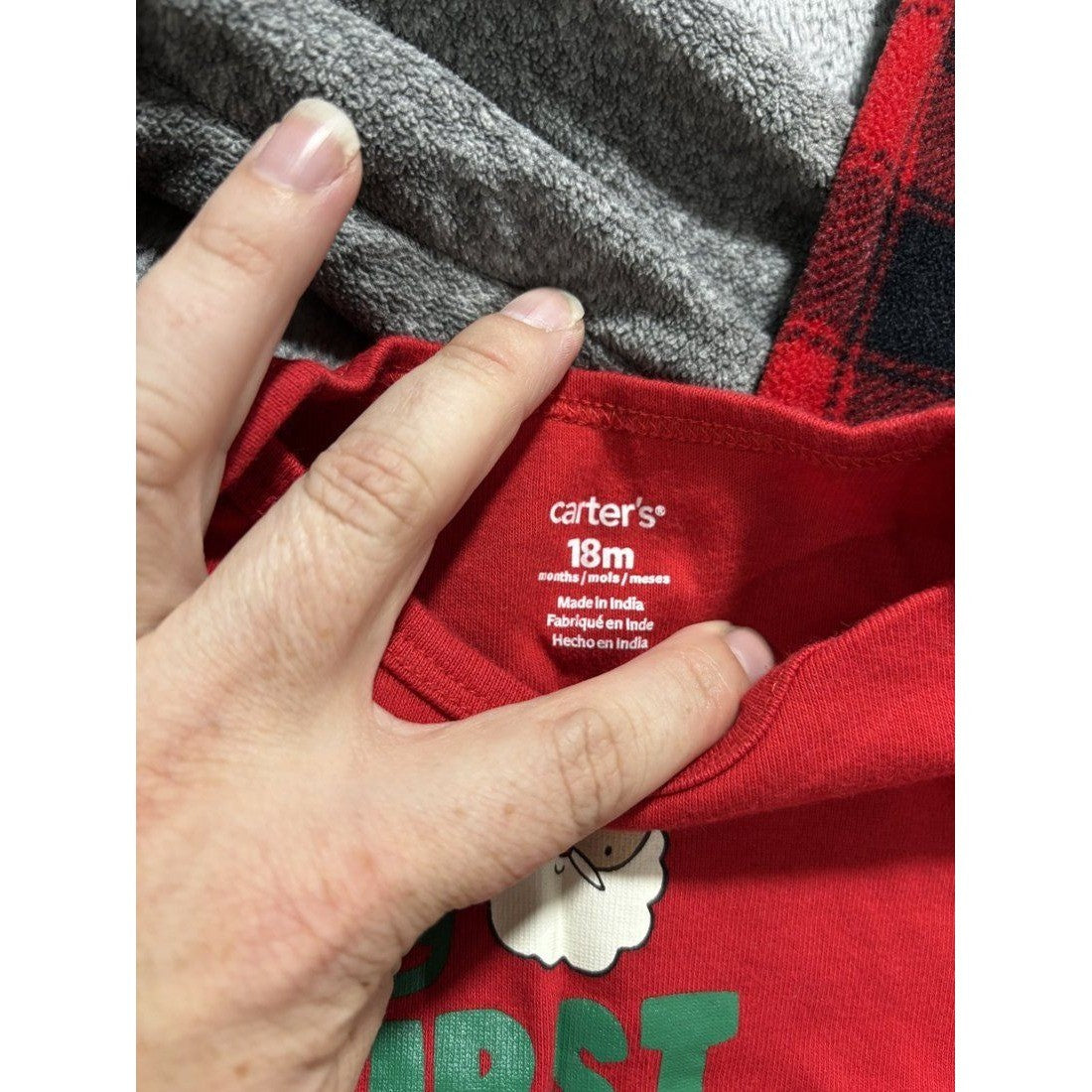 Carter's Baby Boy Christmas Outfit Lot 4 Pieces 18M, photo 3 of 9