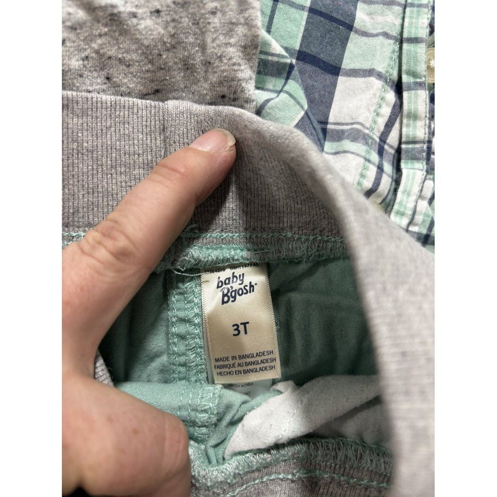 OshKosh B'gosh Toddler Boy Plaid Shirts Lot 5 Pcs 3T, photo 5 of 13