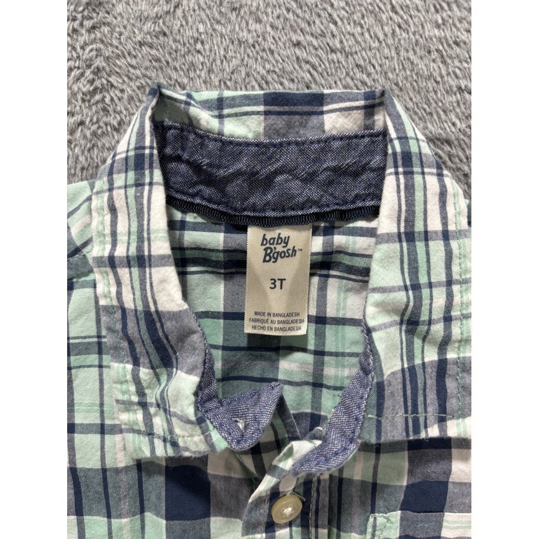 OshKosh B'gosh Toddler Boy Plaid Shirts Lot 5 Pcs 3T, photo 11 of 13