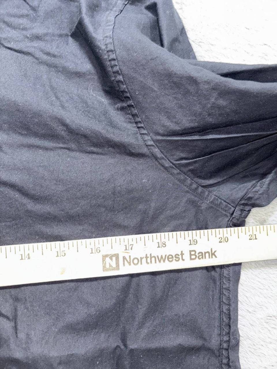 DKNY Men's Black Slim Fit Dress Shirt Size M, photo 4 of 10