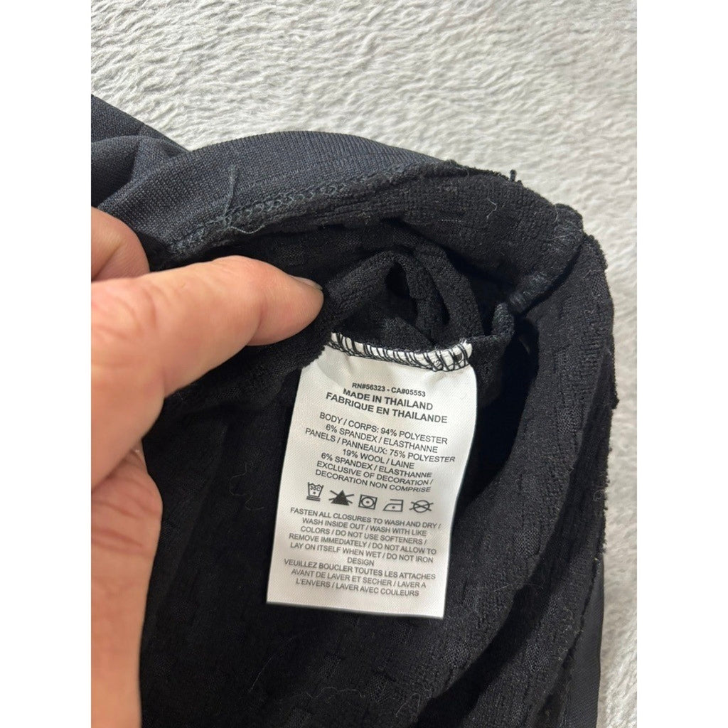 Nike S Gray Black Womens Running Division Therma-FIT Pullover Athleisure Casual