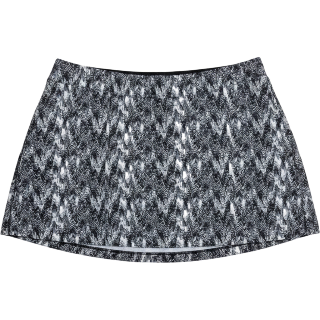 Tranquility By Colorado Black White Patterned Athletic Skort XL Built In Shorts
