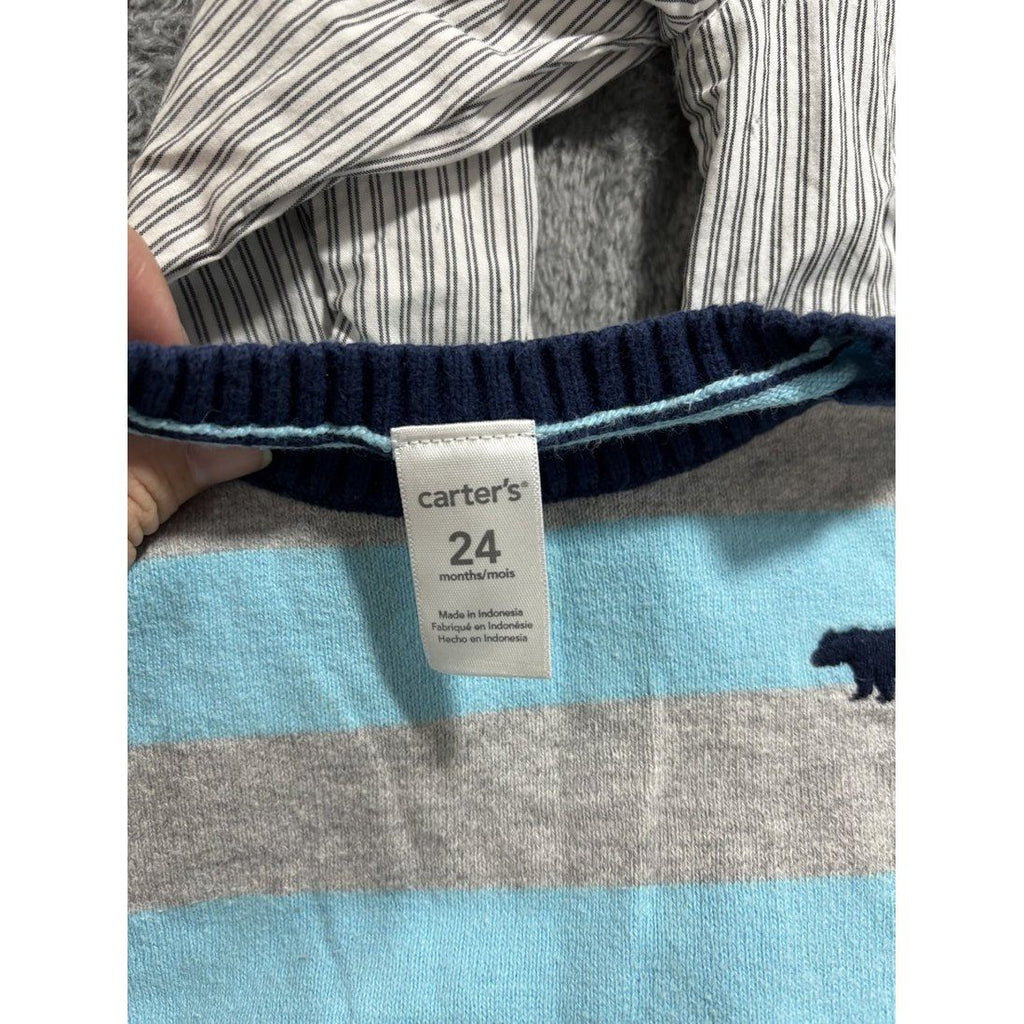 Baby Boy Sweater & Jeans Outfit Lot 4 Pieces 24M, photo 3 of 10