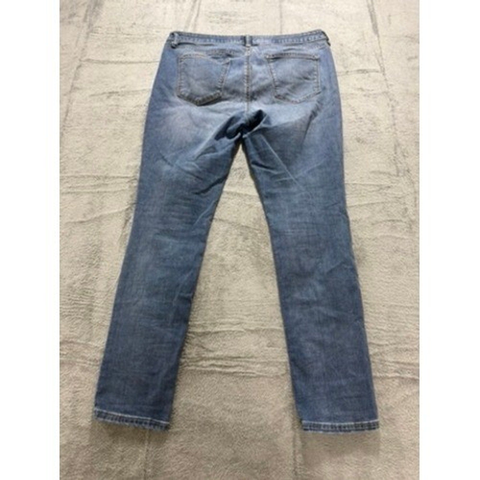 Sonoma Goods For Life Womens Medium Wash Skinny Jeans Size 14 Mid Rise Stretch