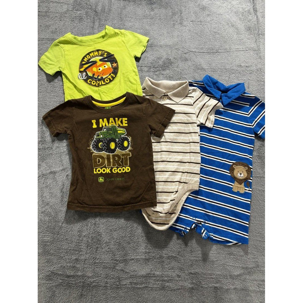 Baby Boy John Deere Tee & Polo Lot 4 Pieces 24M