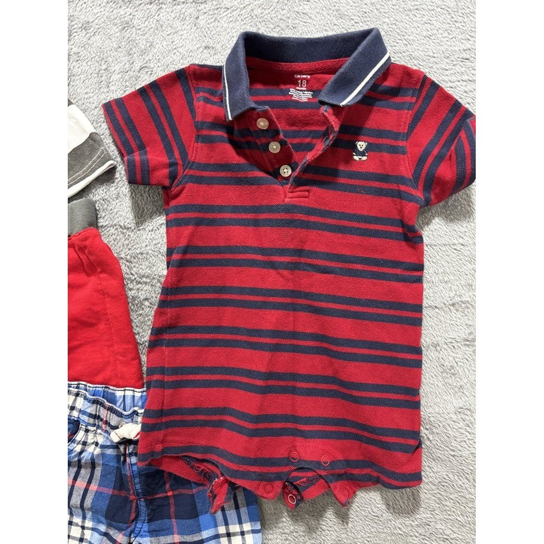 Baby Boy Red Mickey Polo & Shorts Lot 5 Pieces 18M, photo 4 of 11