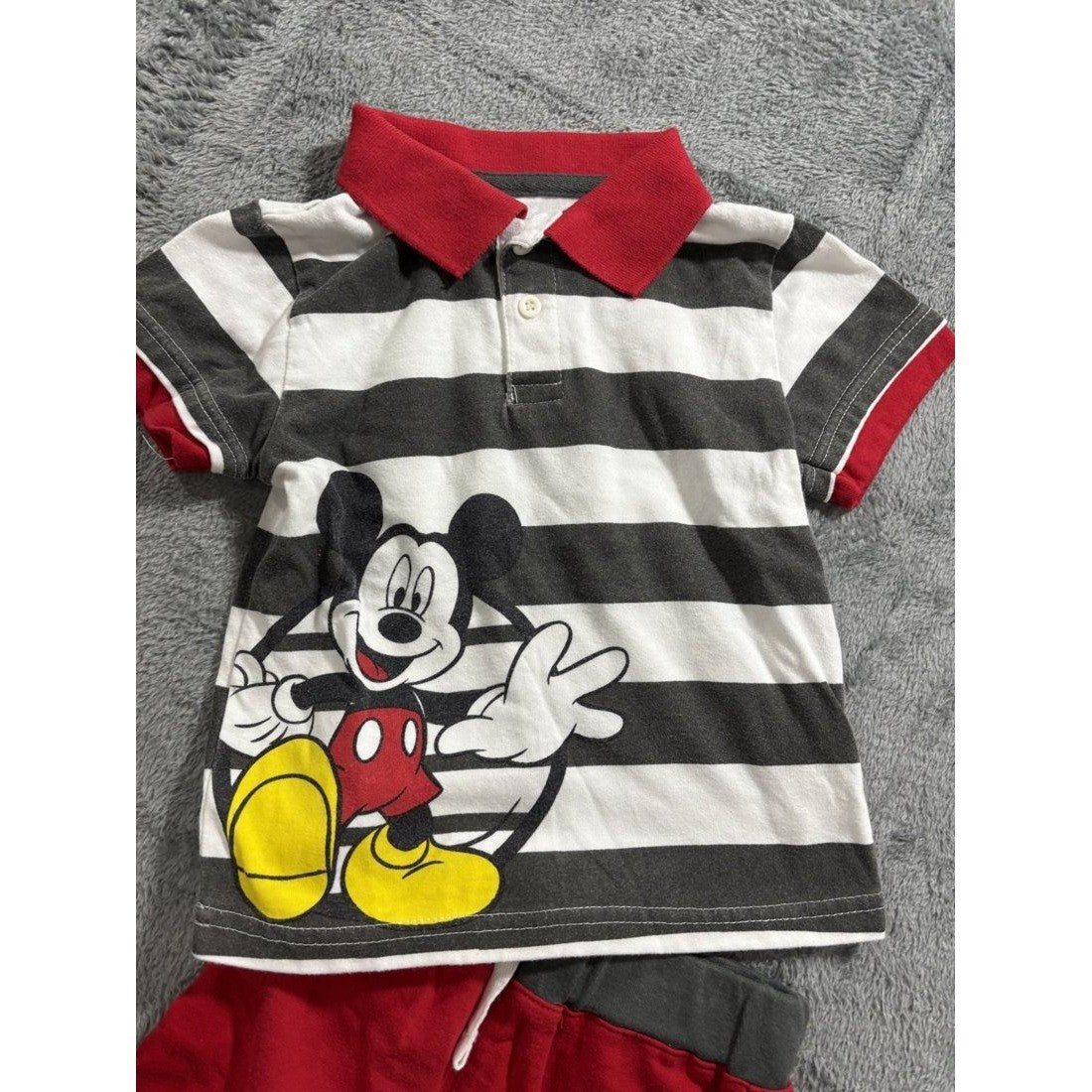 Baby Boy Red Mickey Polo & Shorts Lot 5 Pieces 18M, photo 8 of 11