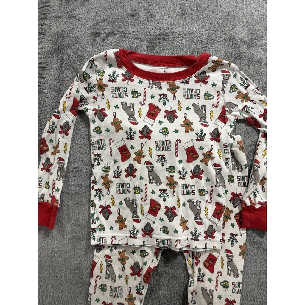 Toddler Boy Christmas Pajamas & Tee Lot 6 Pcs 4T, photo 10 of 13