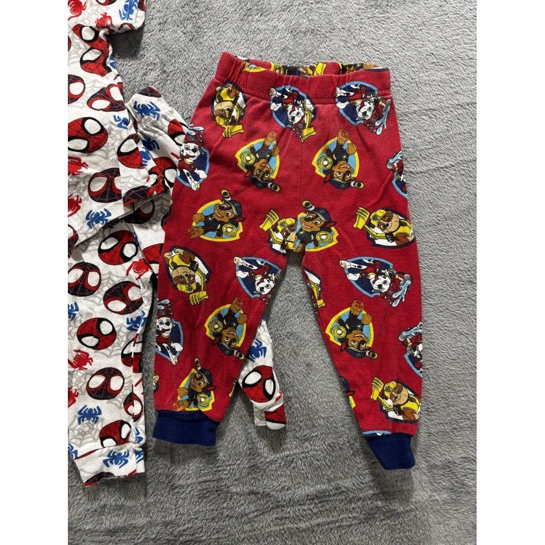 Toddler Boy Paw Patrol & Spidey Pajamas Lot 4 Pcs 2T, photo 4 of 9