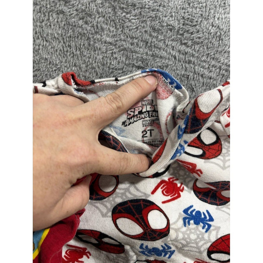 Toddler Boy Paw Patrol & Spidey Pajamas Lot 4 Pcs 2T, photo 7 of 9