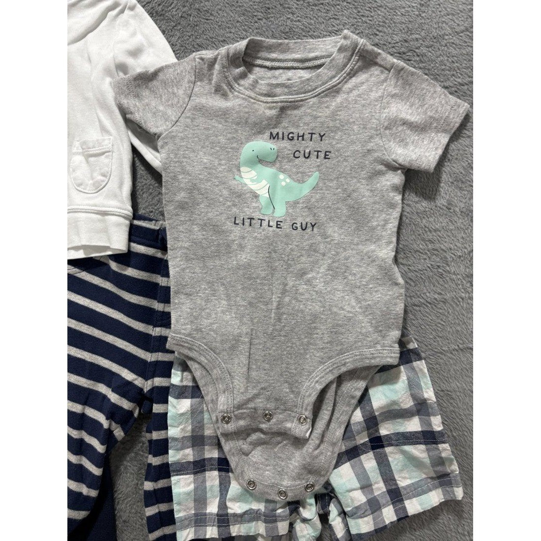 Carter's Baby Boy Dino Hoodies & Pants Lot 8 Pcs 9M, photo 4 of 17