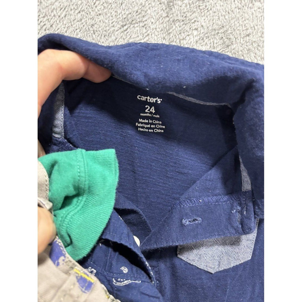 Carter's Baby Boy Paisley Shirt & Tee Lot 4 Pcs 24M, photo 9 of 9