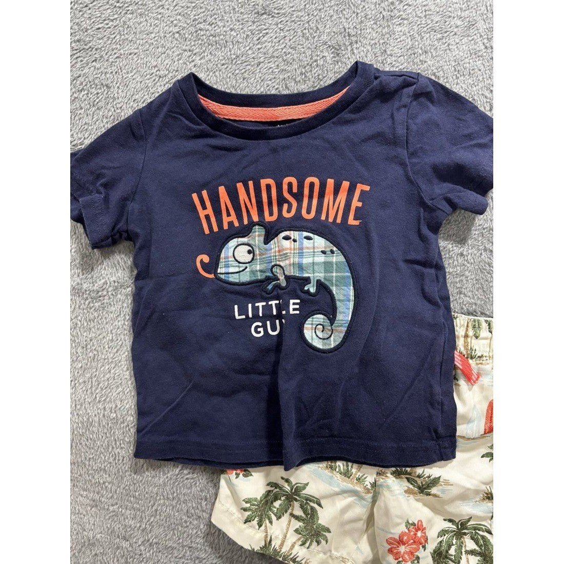 Baby Boy Aloha Tees & Swim Trunks Lot 4 Pcs 18M, photo 6 of 9